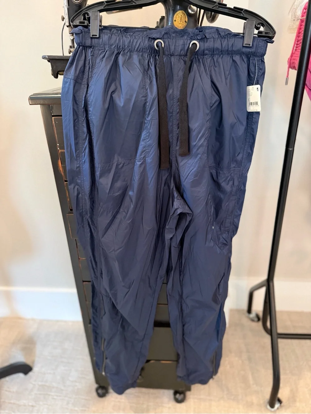 Free People Navy Drawstring Joggers - Women